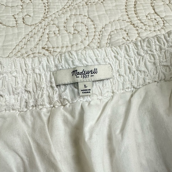 Madewell white eyelet full mini skirt - Picture 4 of 9